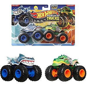 Hot Wheels Monster TRUCKS Veículo Escala 1:64 2-PACK - Blister com 02 Unidades