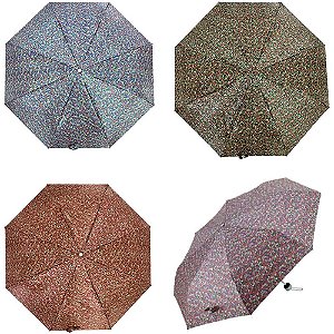 GUARDA-CHUVA Mini Cetim 22CM Sombrinha 3 Seções 8 Varetas