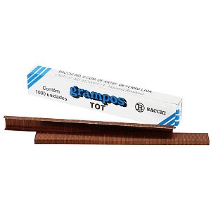 Grampo para Grampeador TOT Cobrado 1000 Grampos - Pacote com 10