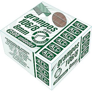 Grampos para Grampeador 106/8 Galvanizados - 2500 Unidades