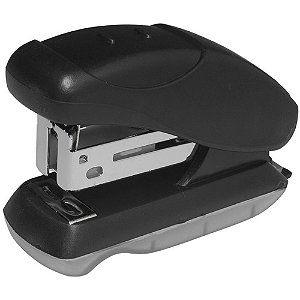 Mini Grampeador BRW Preto para 12 Folhas 26/6