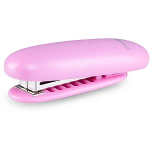 Grampeador Mini MX-G15D Rosa para 15 Folhas - 26/6 e 24/6