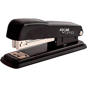 Grampeador de Metal Jocar Preto 13CM para ATÉ 25 Folhas