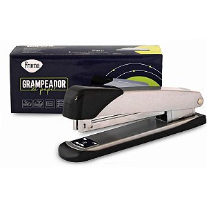 Grampeador de Metal para 20 Folhas 26/06 Prata - 15,8CM