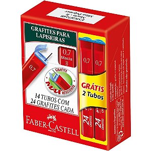 Grafite 0.7MM Polymer B 14 Tubos com 24 Minas Cada