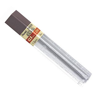 Grafite 03MM 2H Tubo com 12 Minas CX com 12
