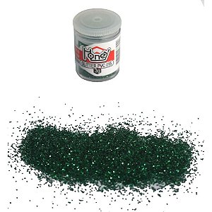 Glíter PVC Verde Bandeira 3G - Pacote com 12 Potes