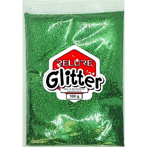Glitter PVC Verde Bandeira 100G