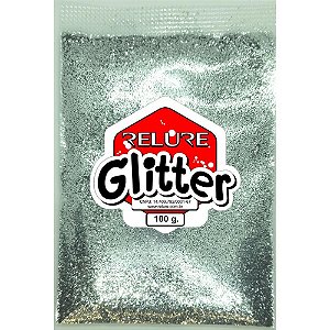 Glíter PVC Prata 100G 1