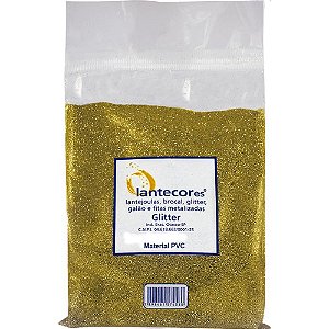 Glíter PVC Ouro 500G