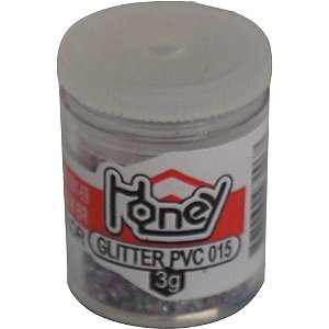 Glitter PVC Multicor Potes 3G Pacote com 12