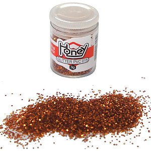 Glíter PVC Laranja Potes 3G PCT com 12