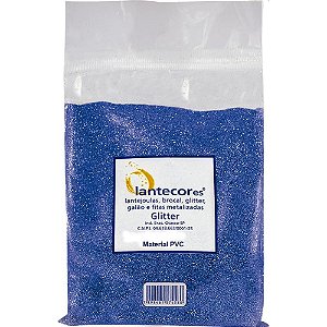 Glíter PVC Azul 500G