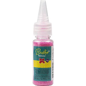 Glíter Poliester Bisnaga 15G Rosa Neon - Caixa com 12 Unidades