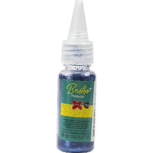 Glitter Poliéter Bisnaga 15G Azul Escuro - Caixa com 12 Unidades