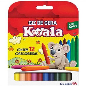 Giz de Cera Fino 12 Cores Koala (0000000941914)