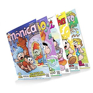 Gibi Turma da Mônica Turma Completa com 05