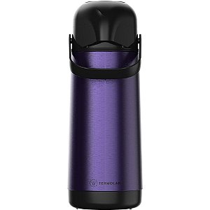 Garrafa Térmica Pressão Lumina INOX Roxo Midnight 1L