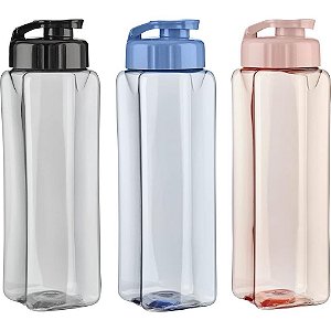 Garrafa Plástica Valsa 800ML Sortida - Pacote com 3 Unidades