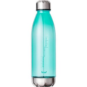 Garrafa Plástica Estampada 700ML Turquesa
