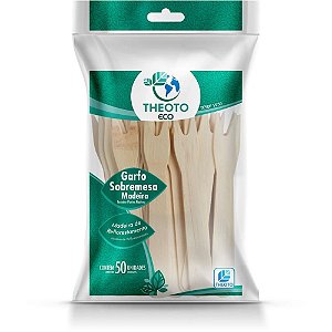 Garfo Madeira Descartável Pequeno PCT com 50