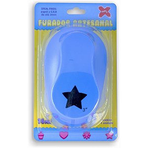 Furador de Papel e EVA Gigante Estrela 76MM