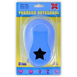 Furador de Papel e EVA Gigante Estrela 50MM
