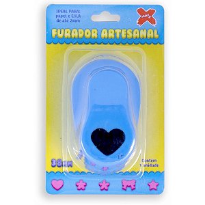 Furador Papel e EVA Gigante Coração 38MM