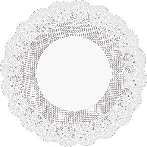 Fundo para Cesta Poli Rechilieu Branco 48CM - Pacote com 50 Unidades