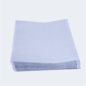 Formulário Contínuo Branco 1 Via 80 Colunas 56G Microsserrilhado - Caixa com 3000
