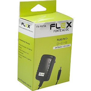 Fonte de Alimentação Estabiliza 9V/1A/PLUG P4