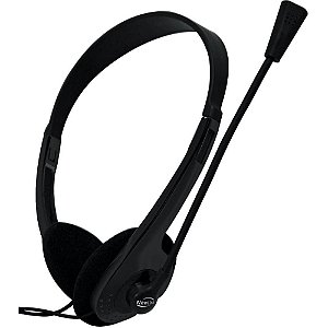 Fone de Ouvido com Microfone HIGH Tone P2 com Volume Preto