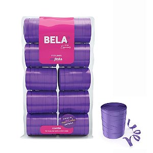 Fitilho Decorativo 5MM X 50M Violeta - Pacote com 10 Unidades
