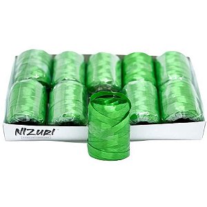 Fitilho Decorativo 5MM X 50M Verde - Pacote com 10