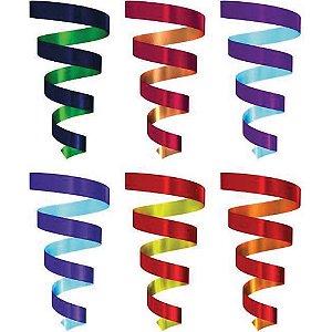 Fitilho Multicolor Liso 5MM X 50M - Pacote com 10 Unidades Sortidas