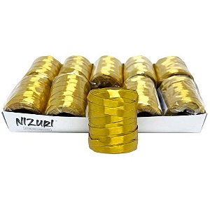Fitilho 5MM X 50M Dourado PCT com 10