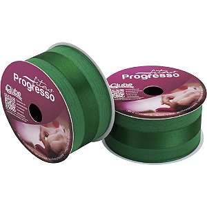 Fita Voal com Cetim 38MM 10M Verde Bandeira (7891521880980)