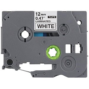 Fita para Rotulador Eletrônico 12MM X 8MTS TZC-231 PRETO/BRANCO