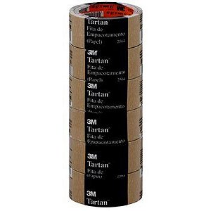 Fita para Empacotamento Papel Crepado 2564 38MMX10M Pacote com 06