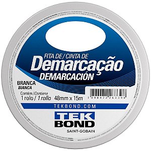 Fita para Demarcação de Solo PVC Branco 48MM X 15M