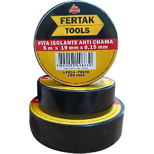 Fita Isolante de ALTA Qualidade 19MM X 5M 0,15MM - Pacote com 10