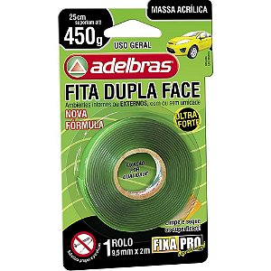 Fita Dupla Face Fixa PRO Massa Acrílica 9,5MM X 2M