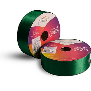 Fita de Cetim 38MM 50M Verde Bandeira