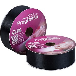 Fita de Cetim 38MM 50M Preto 219