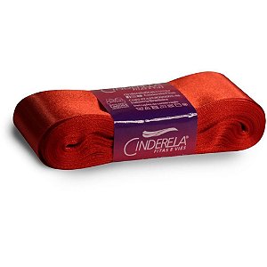 Fita de Cetim 38MM 10M Vermelho Paixão