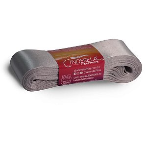Fita de Cetim 38MM 10M Prata