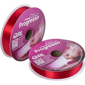 Fita de Cetim 22MM 50M Vermelho 209