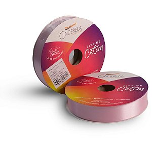 Fita de Cetim 22MM 50M Rosa Bebê