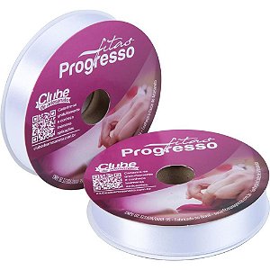 Fita de Cetim 22MM 50M Branco 201