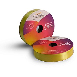 Fita de Cetim 22MM 50M Amarelo Canário